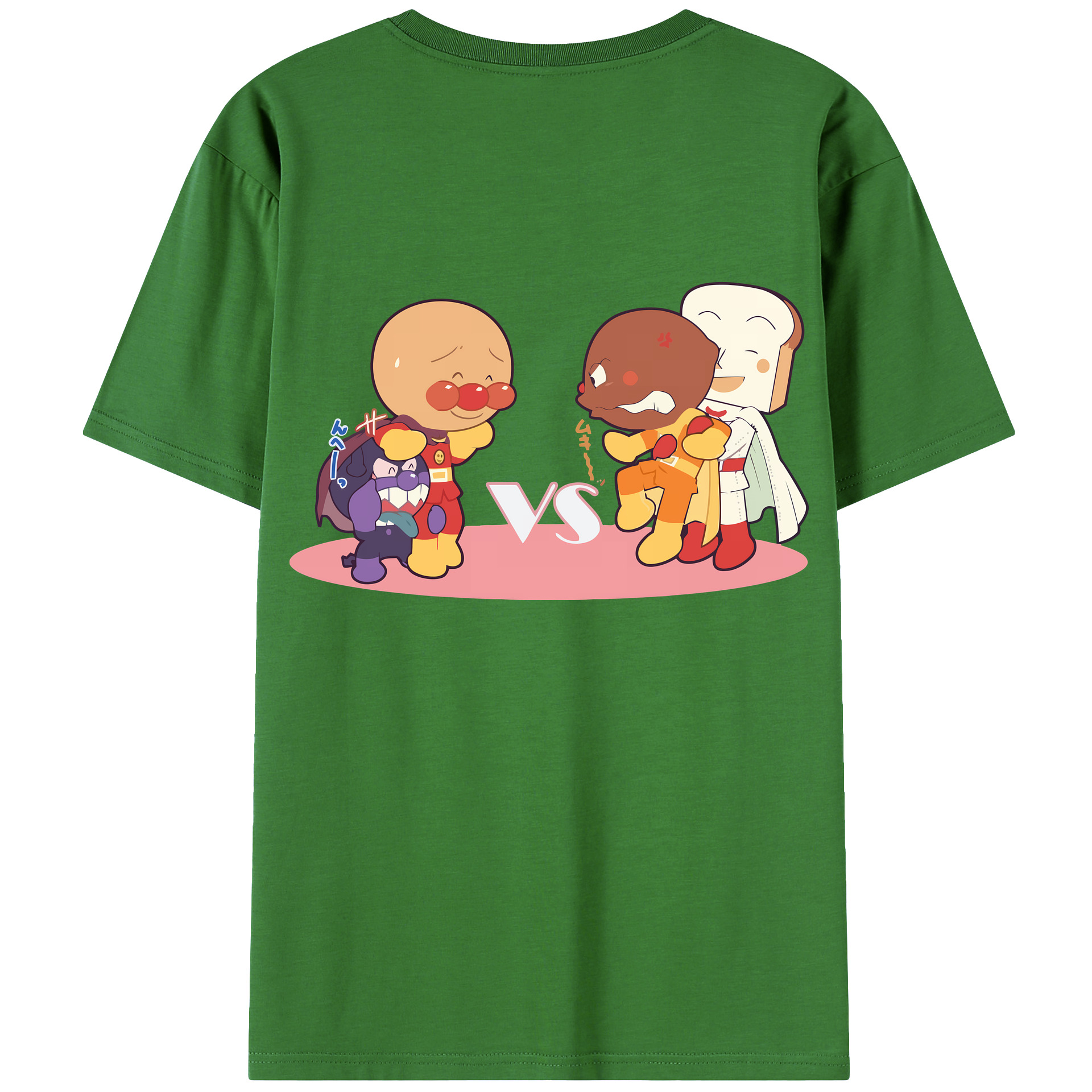 （画像用） アンパンマン Anpanman レディース半袖Tシャツ(バックプリント)